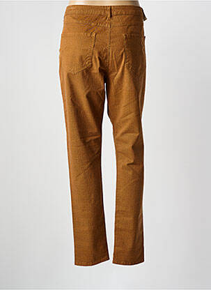 Pantalon droit stretch taille normale orange KANOPE femme