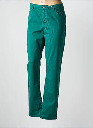 Pantalon droit stretch taille normale vert KANOPE femme