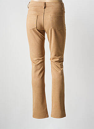 Pantalon slim taille élastique taille normale beige GEVANA femme