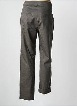 Pantalon droit fermeture zippée sous rabat boutonné taille normale vert GRIFFON femme