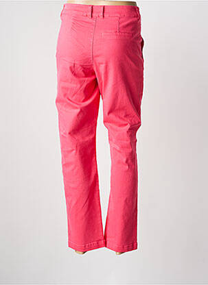 Pantalon droit stretch taille normale rose GARCIA femme