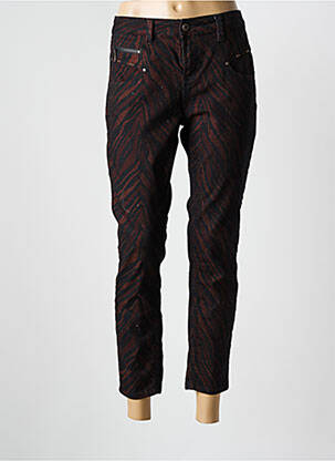 Pantalon 7/8 stretch taille normale noir FREEMAN T.PORTER femme