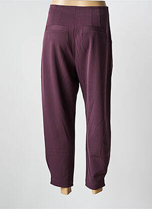 Pantalon droit stretch taille normale violet DESIGUAL femme