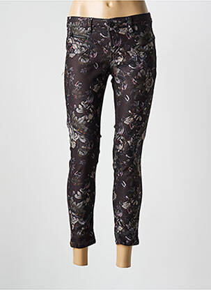 Pantalon 7/8 stretch taille normale noir FREEMAN T.PORTER femme