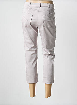 Pantacourt stretch taille normale gris CHRISTINE LAURE femme