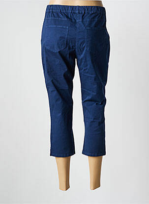 Pantacourt stretch taille normale bleu FRANCE RIVOIRE femme