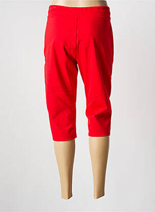 Pantacourt coupe droite taille normale rouge HAJO femme