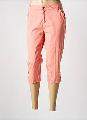 Pantacourt stretch taille normale orange KANOPE femme