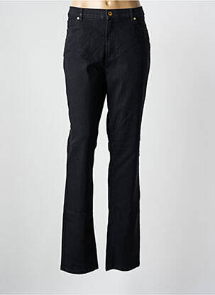Jeans coupe droite noir BRUNO SAINT HILAIRE pour femme