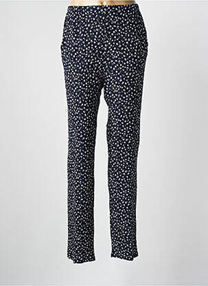 Pantalon droit bleu FRANCE RIVOIRE pour femme