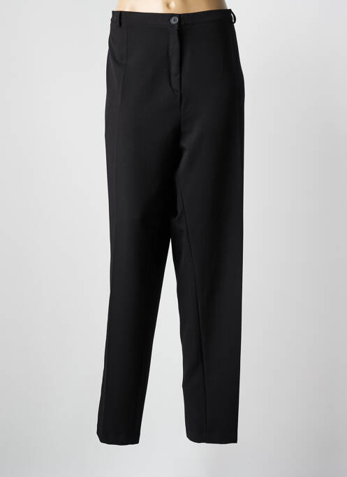 Pantalon droit stretch taille normale noir GRIFFON femme