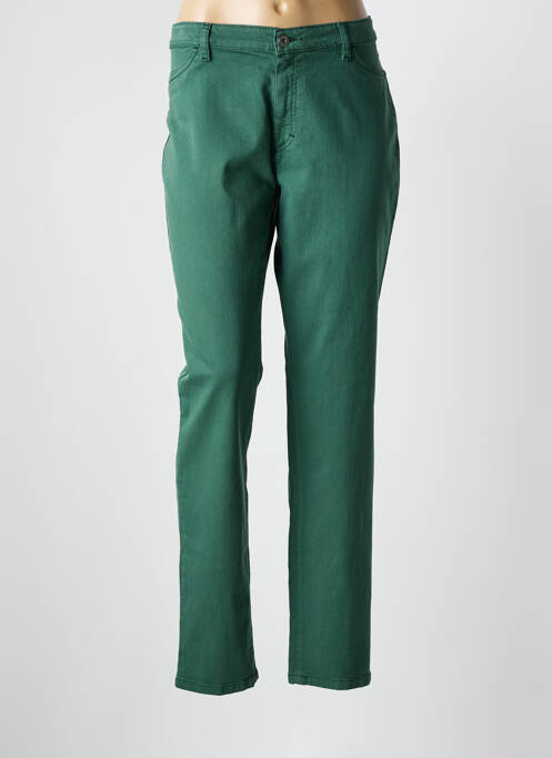 Jeans coupe slim stretch taille normale vert BRUNO SAINT HILAIRE femme