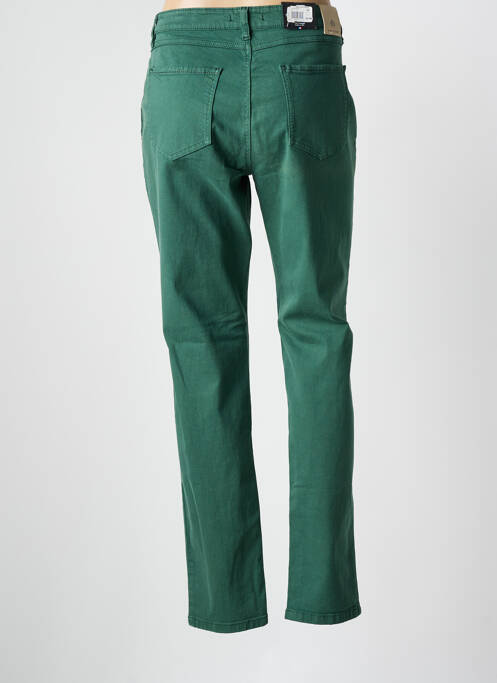 Jeans coupe slim stretch taille normale vert BRUNO SAINT HILAIRE femme