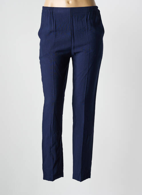 Pantalon slim taille élastique taille normale bleu GEVANA femme
