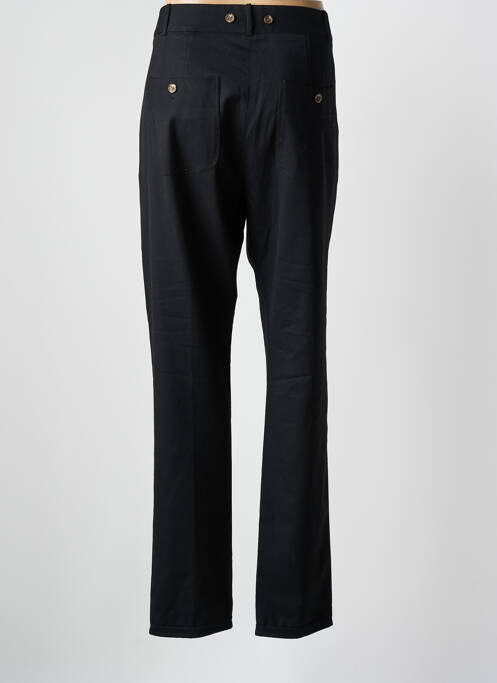 Pantalon droit fermeture zippée sous rabat avec crochet taille normale noir DIESEL femme