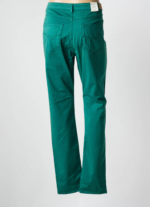 Pantalon droit stretch taille normale vert KANOPE femme
