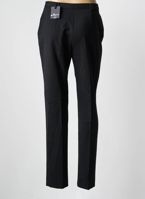 Pantalon slim tissage popeline taille normale noir BRUNO SAINT HILAIRE femme