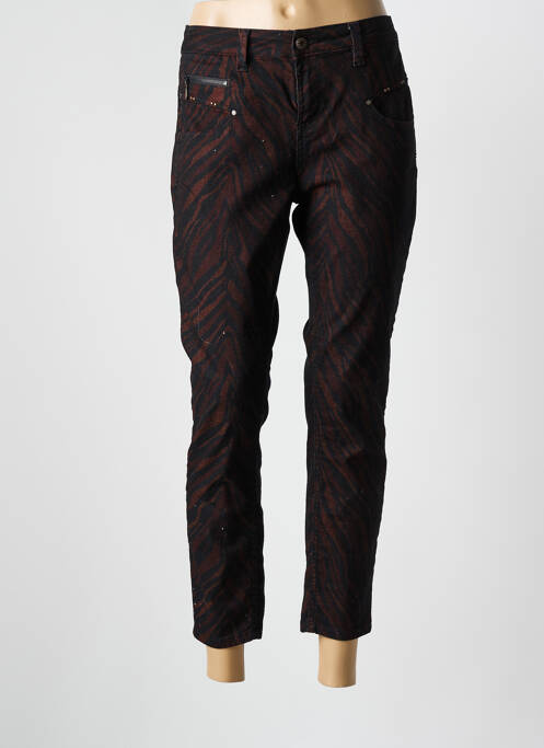 Pantalon 7/8 stretch taille normale noir FREEMAN T.PORTER femme