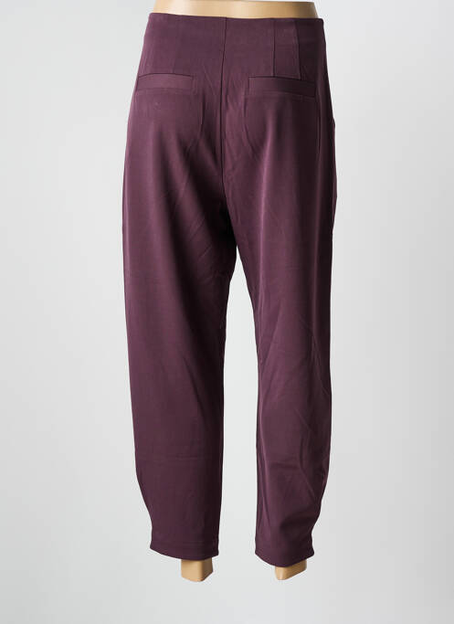 Pantalon droit stretch taille normale violet DESIGUAL femme