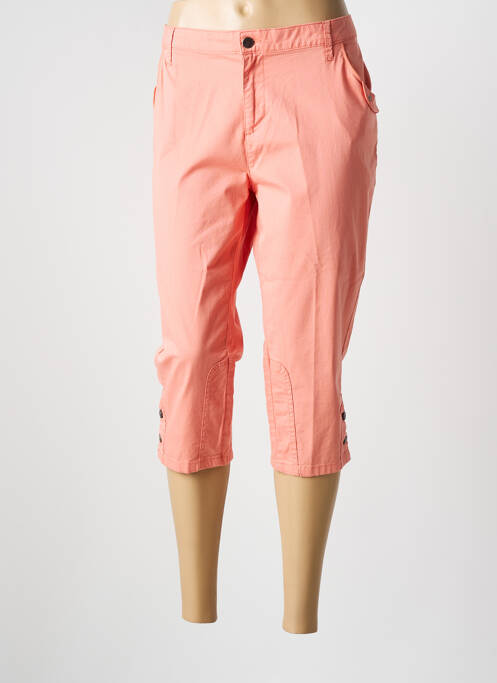 Pantacourt stretch taille normale orange KANOPE femme
