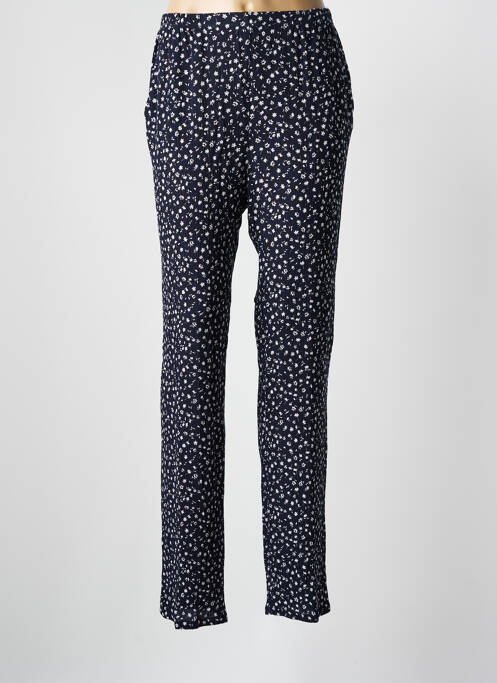 Pantalon droit bleu FRANCE RIVOIRE pour femme