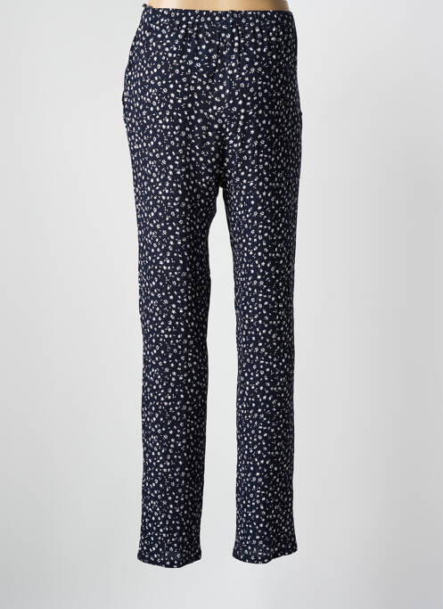 Pantalon droit bleu FRANCE RIVOIRE femme