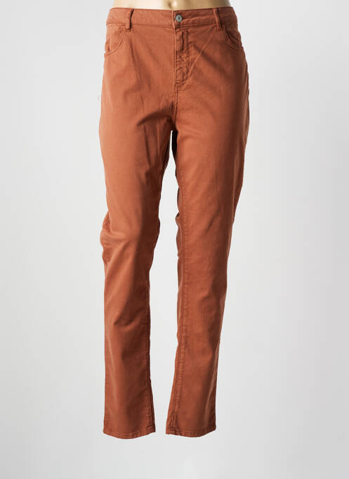 Pantalon droit marron KANOPE pour femme
