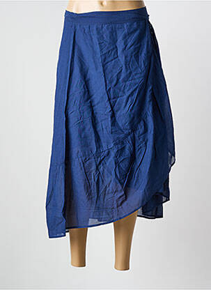 Jupe longue coupe asymétrique bleu SCHOOL RAG femme