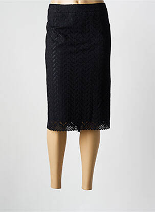 Jupe mi-longue taille normale noir BARBARA LEBEK femme