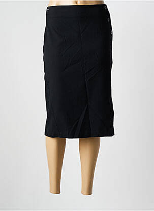 Jupe mi-longue taille haute noir GRIFFON femme