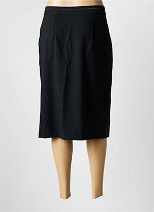 Jupe mi-longue taille haute noir GRIFFON femme