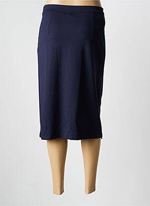 Jupe mi-longue stretch bleu BARBARA LEBEK femme