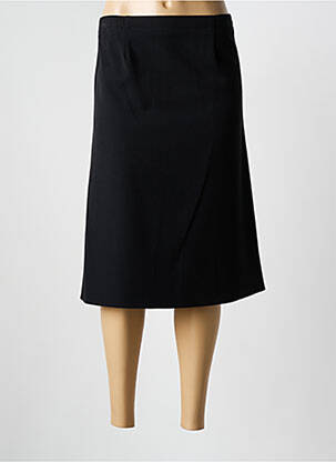 Jupe mi-longue coupe évasée noir PLURIELLES femme