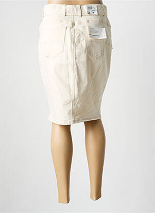 Jupe mi-longue coupe droite beige SALSA femme