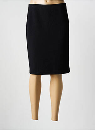 Jupe mi-longue coupe droite noir BARBARA LEBEK femme