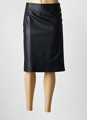 Jupe mi-longue stretch noir GRIFFON femme