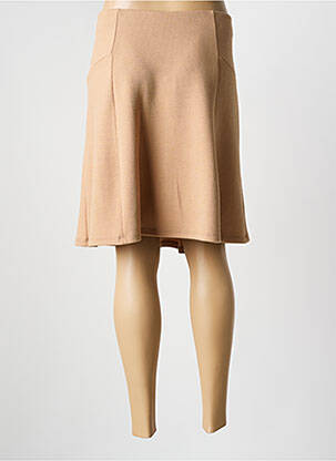 Jupe mi-longue stretch beige STREET ONE femme
