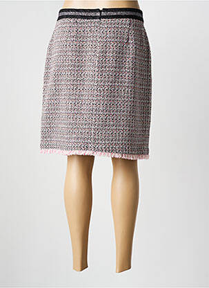 Jupe mi-longue coupe droite rose COMMA, femme