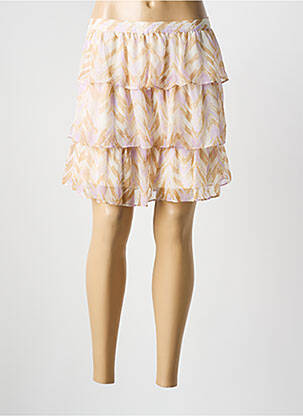 Jupe courte doublure beige VERO MODA femme