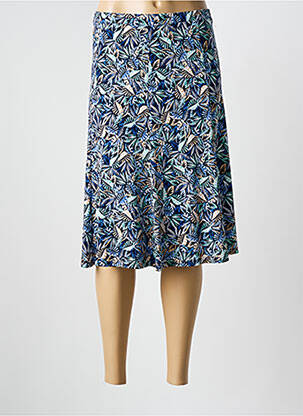 Jupe mi-longue bleu GEVANA pour femme