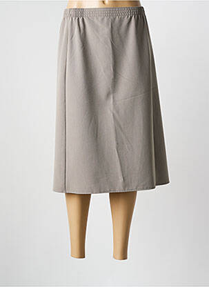 Jupe mi-longue gris GRIFFON pour femme