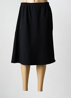 Jupe mi-longue noir GRIFFON pour femme