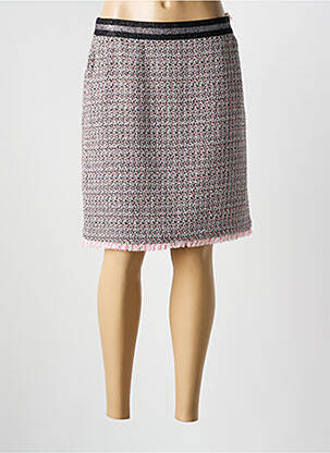 Jupe mi-longue rose COMMA, pour femme