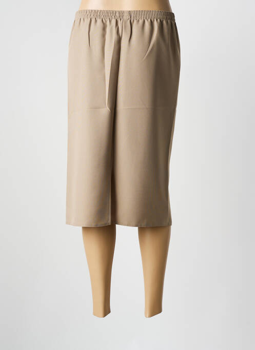 Jupe mi-longue taille haute marron PLURIELLES femme
