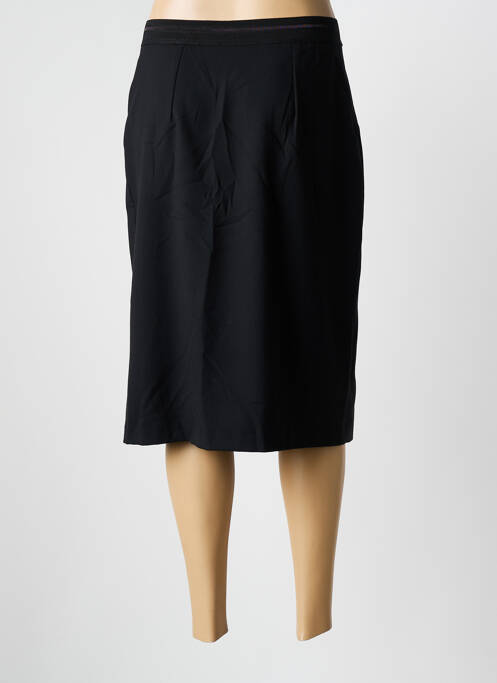 Jupe mi-longue taille haute noir GRIFFON femme