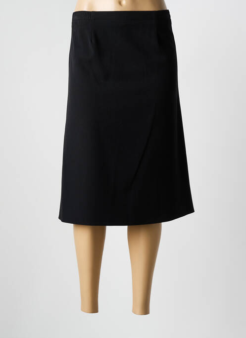 Jupe mi-longue coupe évasée noir PLURIELLES femme