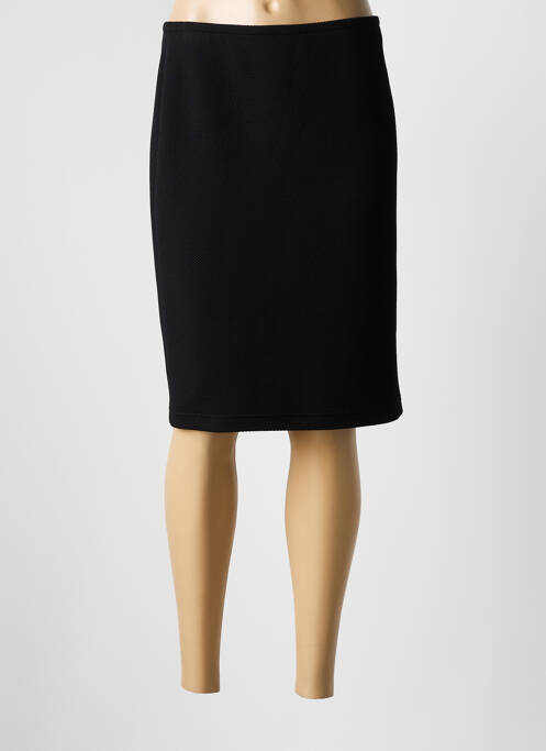 Jupe mi-longue stretch noir BARBARA LEBEK femme