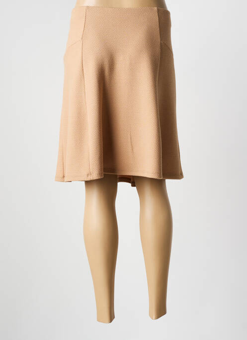 Jupe mi-longue coupe évasée beige STREET ONE femme