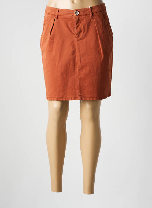 Jupe courte poches orange KANOPE femme
