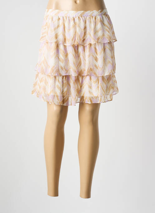 Jupe courte doublure beige VERO MODA femme
